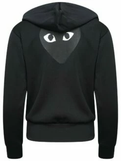 Comme Des Garçons PLAY T253 Black Heart Hoodie - Black | Women's Jackets & Coats