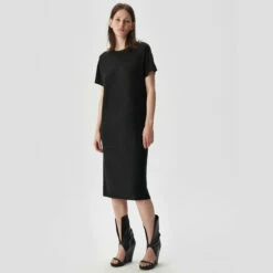 So Good To Wear Oversized T-Shirt Dress In Black - Women's Casual Dress