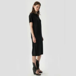 So Good To Wear Oversized T-Shirt Dress In Black - Women's Casual Dress -Hervia Shop hervia.com 013 w b 99 nice black 1649931558nice