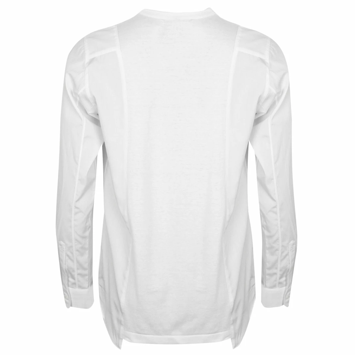 Comme Des Garçons BLACK Crew Neck Long Sleeve T-Shirt - White | Men's Casual Wear 1 Comme Des Garçons BLACK Crew Neck Long Sleeve T-Shirt - White | Men's Casual Wear
