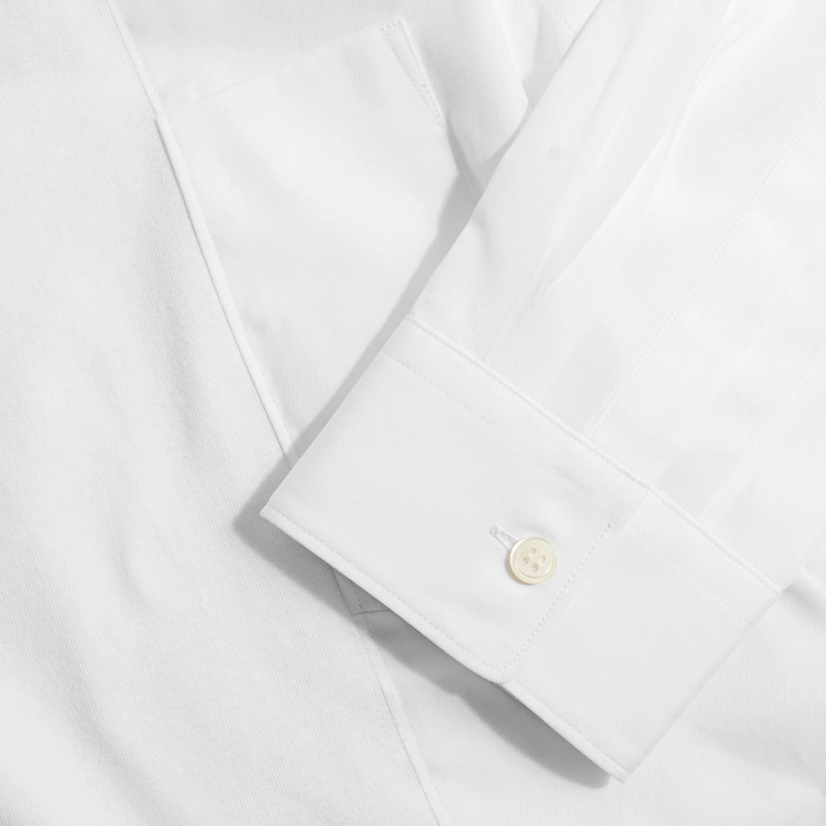 Comme Des Garçons BLACK Crew Neck Long Sleeve T-Shirt - White | Men's Casual Wear 3 Comme Des Garçons BLACK Crew Neck Long Sleeve T-Shirt - White | Men's Casual Wear - Image 3