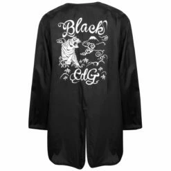 Comme Des Garçons BLACK Embroidered Detail Cupro Liner Jacket - Women's Black Coat