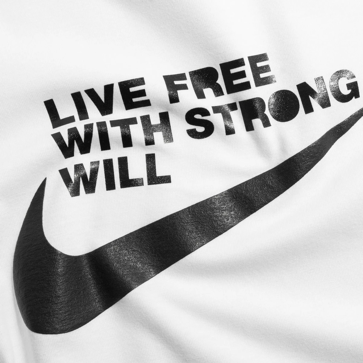 Comme Des Garçons BLACK x Nike Live Free Print T-Shirt - White | Men's T-Shirts 2 Comme Des Garçons BLACK x Nike Live Free Print T-Shirt - White | Men's T-Shirts - Image 2