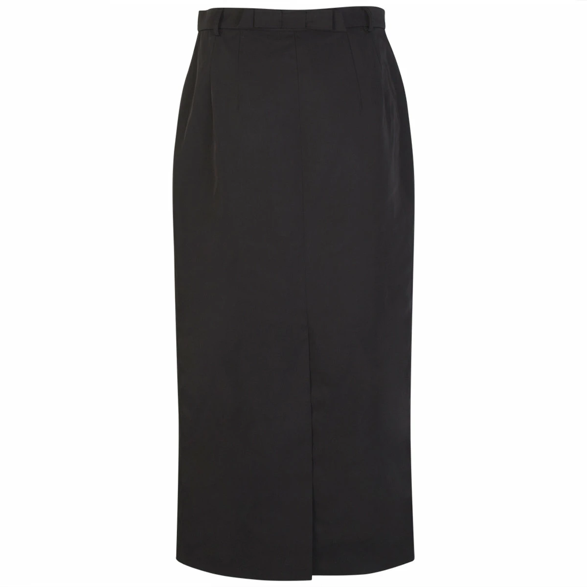 Raf Simons Black Button Front Bow Detail Pencil Skirt - Women's Designer Skirts 1 Raf Simons Black Button Front Bow Detail Pencil Skirt - Women's Designer Skirts