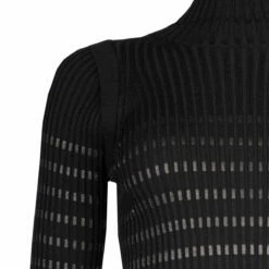 Jean Paul Gaultier The Cyber Sailor Shirt In Black/Black - Kids