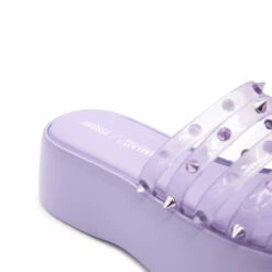 Jean Paul Gaultier X Melissa: The Becky Punk Love Mules In Lilac - Kids' Stylish Footwear -Hervia Shop hervia.com 23 12 f cs002 x033 29 melissa becky punk love col. 29 lila 168603858833935 AP368 5