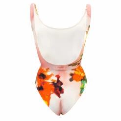 Jean Paul Gaultier Body Morph Flowers Printed Swimsuit - Pink/Yellow | Kids Swimwear