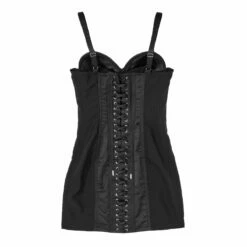 Jean Paul Gaultier The Iconic Mini Conical Corset Dress In Black | Designer Dresses for Women