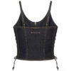 Jean Paul Gaultier Lace-Up Denim Corset for Kids - Stylish & Trendy