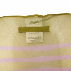 Jean Paul Gaultier Cropped Semi-Sheer Striped Fleur Morphing Top in Green/Purple - Kids Fashion -Hervia Shop hervia.com 23 12 f to066 t523 4027 cropped top long sleeves fleur mophing stripes col. 4027 green purple 1685110135 2AJ9279