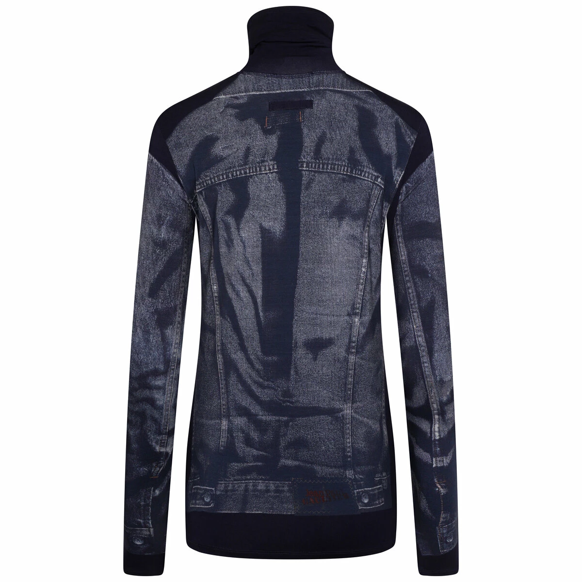 Jean Paul Gaultier The Blue Denim Trompe L’oeil Top In Navy/Blue for Kids 1 Jean Paul Gaultier The Blue Denim Trompe L’oeil Top In Navy/Blue for Kids