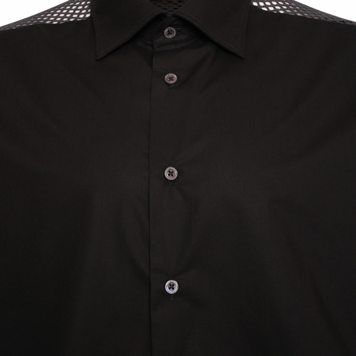 Raf Simons Classic Shirt With Net Panel In Black - Men's Designer Shirts 3 Raf Simons Classic Shirt With Net Panel In Black - Men's Designer Shirts - Image 3