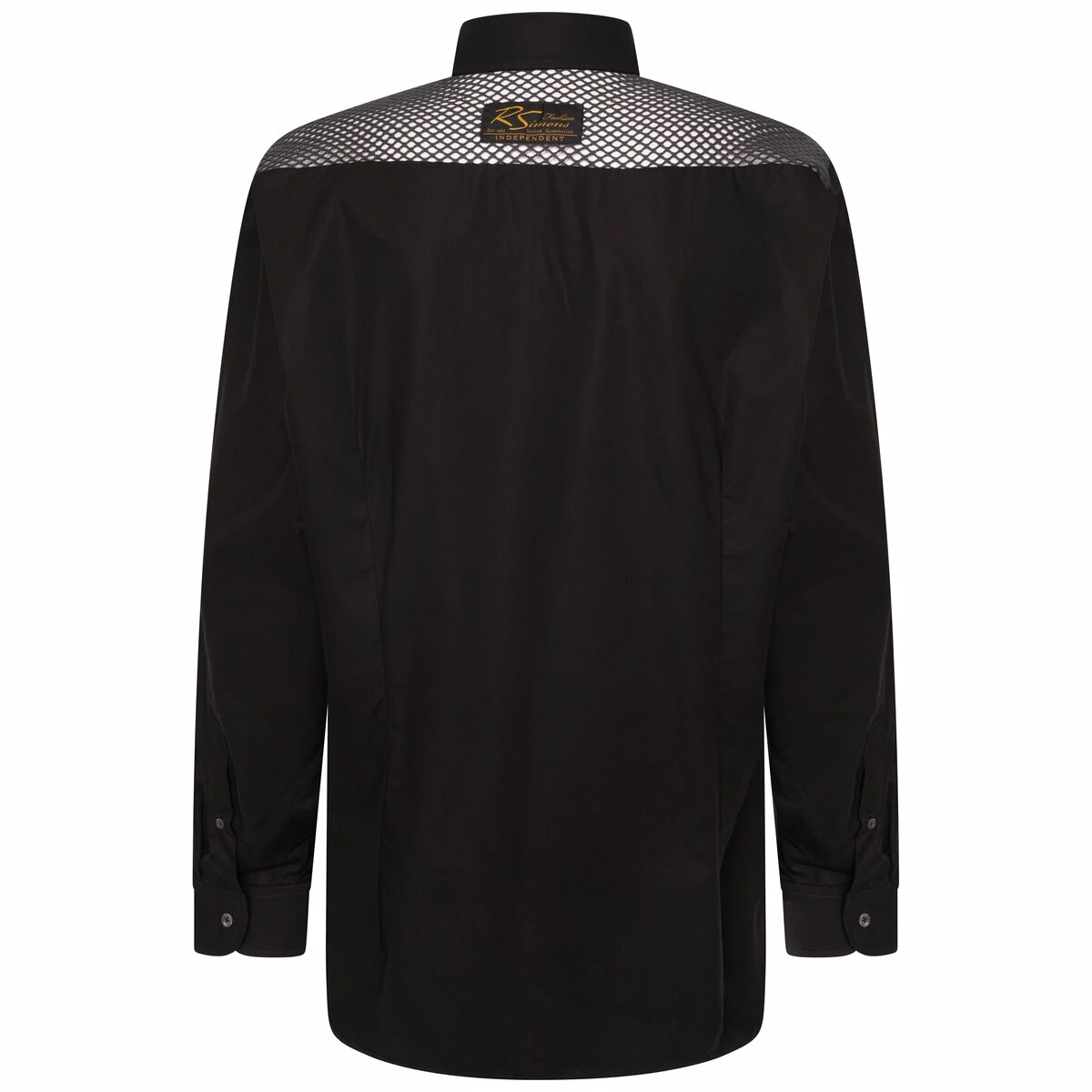 Raf Simons Classic Shirt With Net Panel In Black - Men's Designer Shirts 2 Raf Simons Classic Shirt With Net Panel In Black - Men's Designer Shirts - Image 2