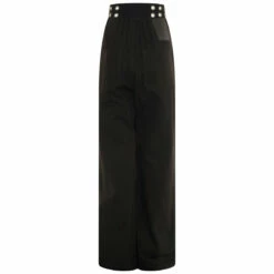 Raf Simons Wide Leg Pants With Eyelets In Black | Kids Fashion