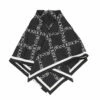 JW Anderson Silk Logo Scarf In Black | Kids' Luxury Accessory