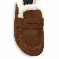 JW Anderson Men's Brown Shearling Loafer Mules | Designer Flat Shoes -Hervia Shop hervia.com anm36516b 14034 502 loafer mules vanilla 1632328873qwsed 0001 Layer 9