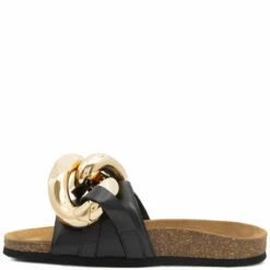 JW Anderson Chain Slide Sandals in Black | Kids' Stylish Footwear | Free UK Delivery