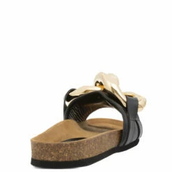JW Anderson Chain Slide Sandals in Black | Kids' Stylish Footwear | Free UK Delivery -Hervia Shop hervia.com anw36015a 12140 999 chain slides black 1629450141 MG 0900