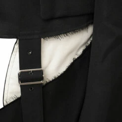 Comme Des Garçons BLACK Deconstructed Single-Breasted Blazer | Women's Designer Jacket -Hervia Shop hervia.com comme des gar ons black 1l j008 w23 unisex jacket col. black black comme des garcons single breasted jacket 17005601411L J008 052 1 5 2