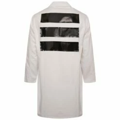 Comme Des Garçons Black & White Denim Long Jacket for Women | Stylish & Trendy