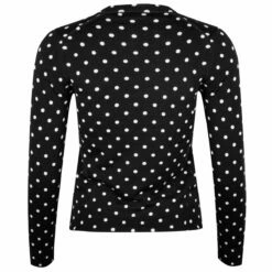 Comme Des Garçons PLAY N035 Polka Dot Jumper Black In 1 - Women's Knitwear