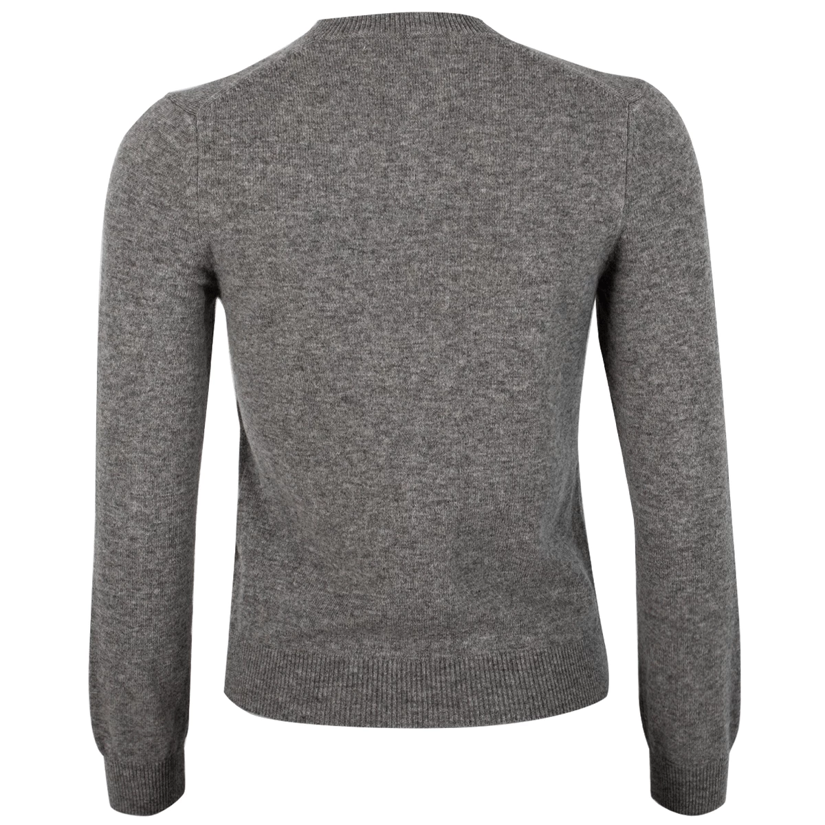 Comme Des Garçons PLAY N069 Double Heart V-Neck Jumper In Grey | Women's Designer Knitwear 1 Comme Des Garçons PLAY N069 Double Heart V-Neck Jumper In Grey | Women's Designer Knitwear