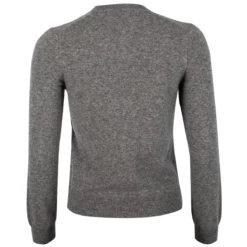 Comme Des Garçons PLAY N071 Double Heart Cardigan In Grey | Women's Designer Cardigan