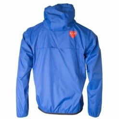 Comme des Garçons PLAY Women's Blue Half Zip Jacket | Stylish & Comfortable