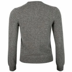 Comme des Garçons PLAY Space Invader Heart Jumper - Grey | Women's Designer Cardigan