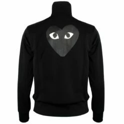Comme Des Garçons PLAY T255 Black Heart Track Jacket - Women's Black