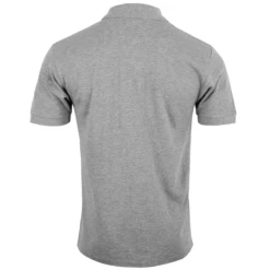 Comme Des Garçons PLAY T298 Double Eye Black Heart Polo Shirt In Grey - Men's Designer Polo