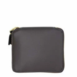 Comme Des Garçons SA2100OP Brown Leather Wallet with Outside Pocket – Men’s Designer Wallet