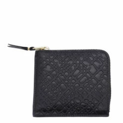Comme Des Garçons Men's Embossed Roots Wallet - Black | Premium Designer Wallet