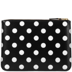 Front Page 7 Comme Des Garçons SA5100PD Polka Dot Printed Black Zipped Wallet for Men