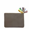 Comme Des Garçons SA5100ZP Brown Tassled Large Zip Pouch Wallet for Men | Designer Wallets