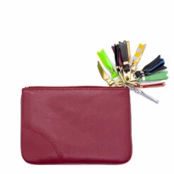 Comme Des Garçons SA8100ZP Red Tassled Zip Pouch Wallet - Designer Mens Accessory