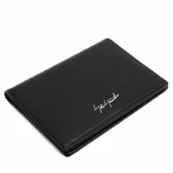 Yohji Yamamoto Black Leather Card Holder - Premium & Stylish Accessory