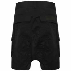 Rick Owens DRKSHDW Black Cargo Denim Shorts | Men's Designer Shorts