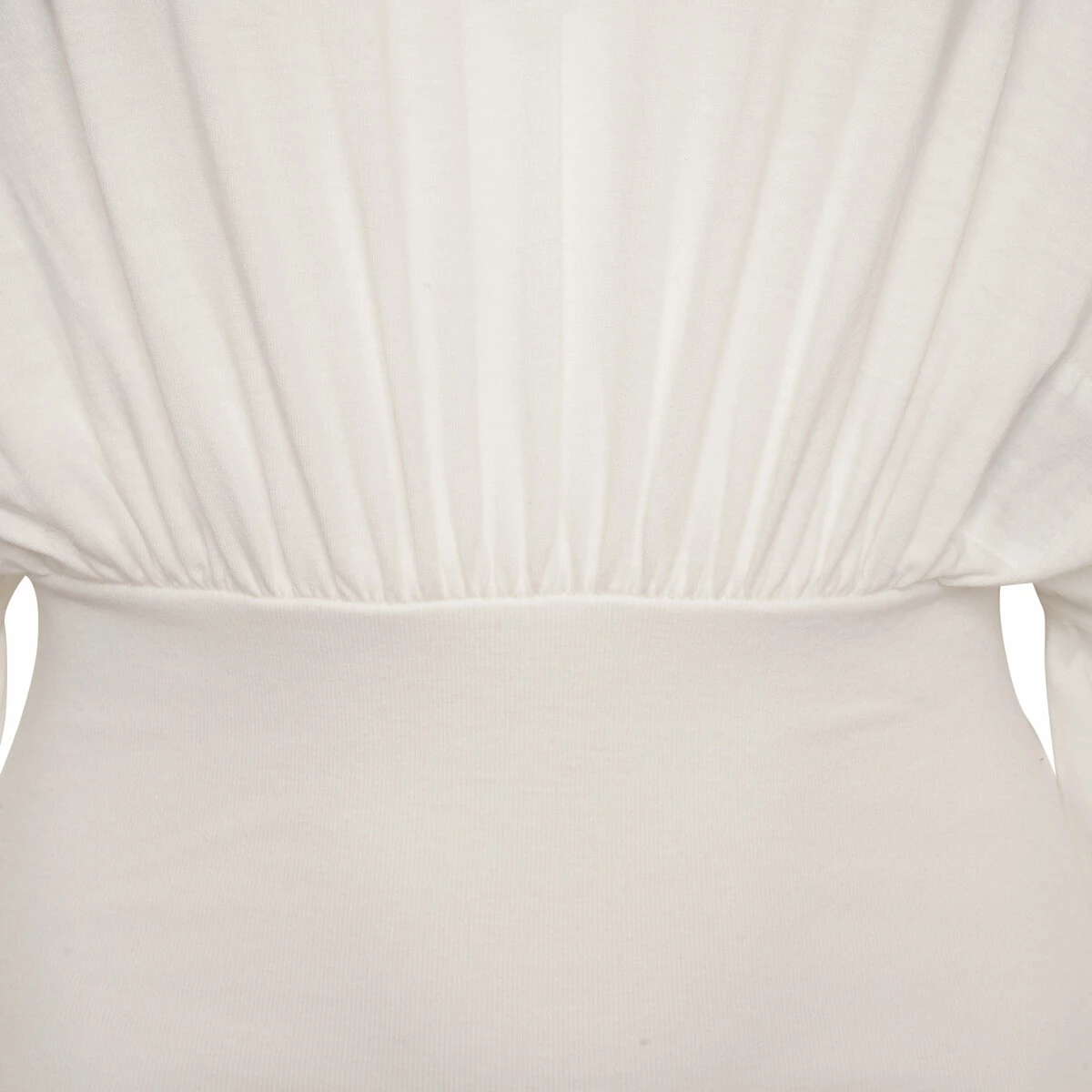 Rick Owens DRKSHDW 3/4 Sleeves Tommy Mini Dress In Milk - Designer Womens Dress 2 Rick Owens DRKSHDW 3/4 Sleeves Tommy Mini Dress In Milk - Designer Womens Dress - Image 2