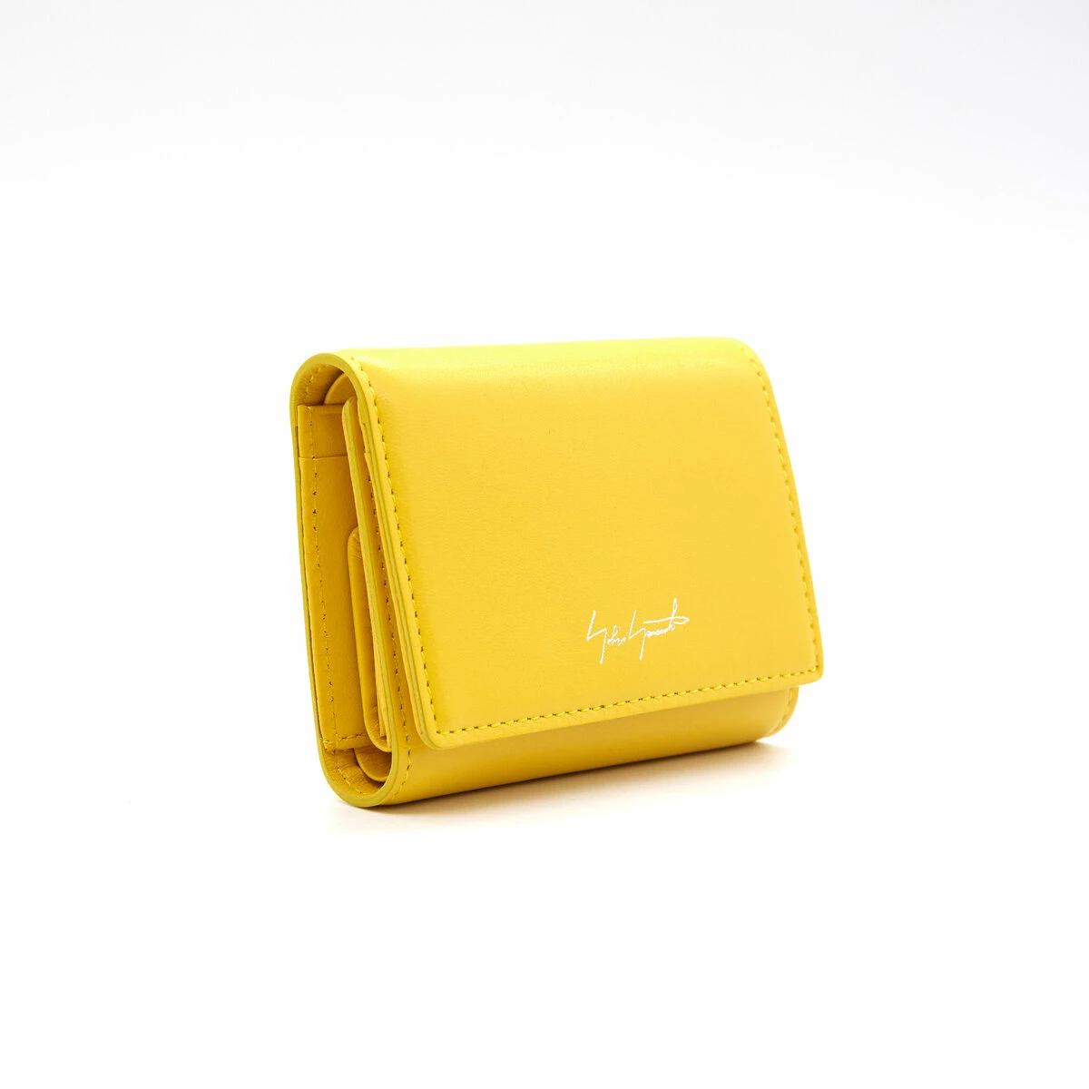 Yohji Yamamoto Men's Tri-Fold Wallet in Yellow | Designer Wallets 2 Yohji Yamamoto Men's Tri-Fold Wallet in Yellow | Designer Wallets - Image 2