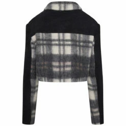 Feng Chen Wang Navy Pankou Mini Jacket - Women's Designer Navy Coat