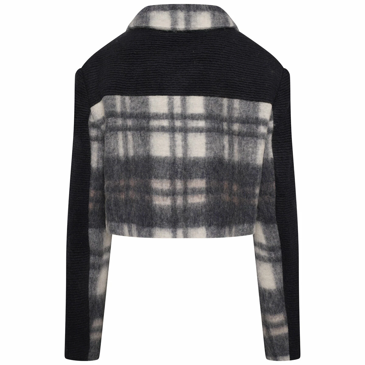 Feng Chen Wang Navy Pankou Mini Jacket - Women's Designer Navy Coat 1 Feng Chen Wang Navy Pankou Mini Jacket - Women's Designer Navy Coat