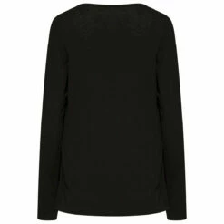 Yohji Yamamoto Kids Draped Long Sleeve Top - Black | Elegant & Stylish