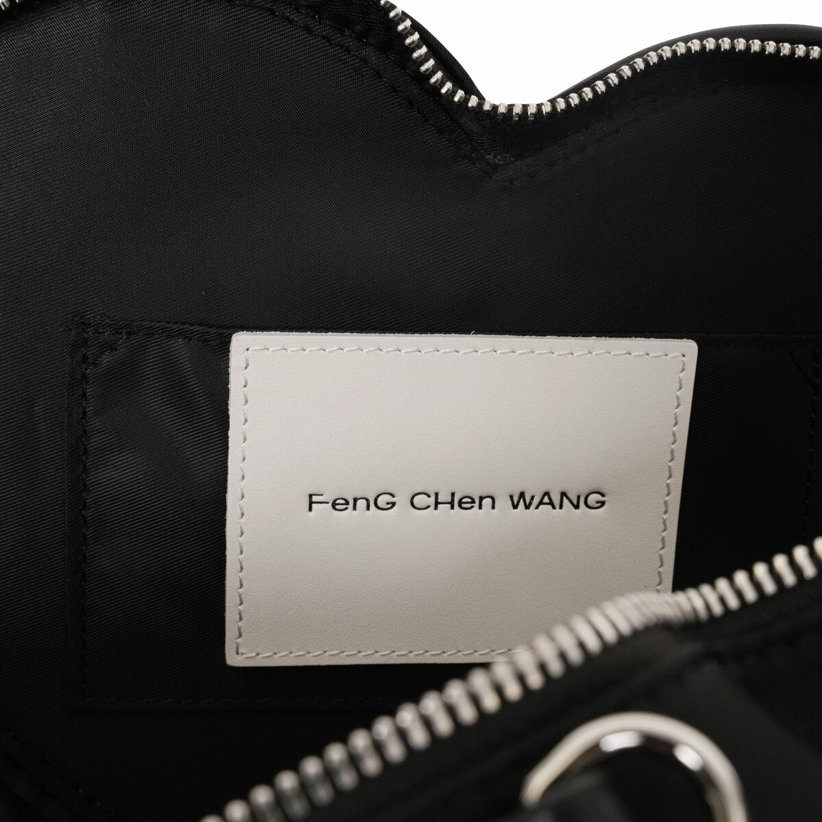 Feng Chen Wang Large Heart Shaped Bag - Black | Men's Designer Bags 4 Feng Chen Wang Large Heart Shaped Bag - Black | Men's Designer Bags - Image 4