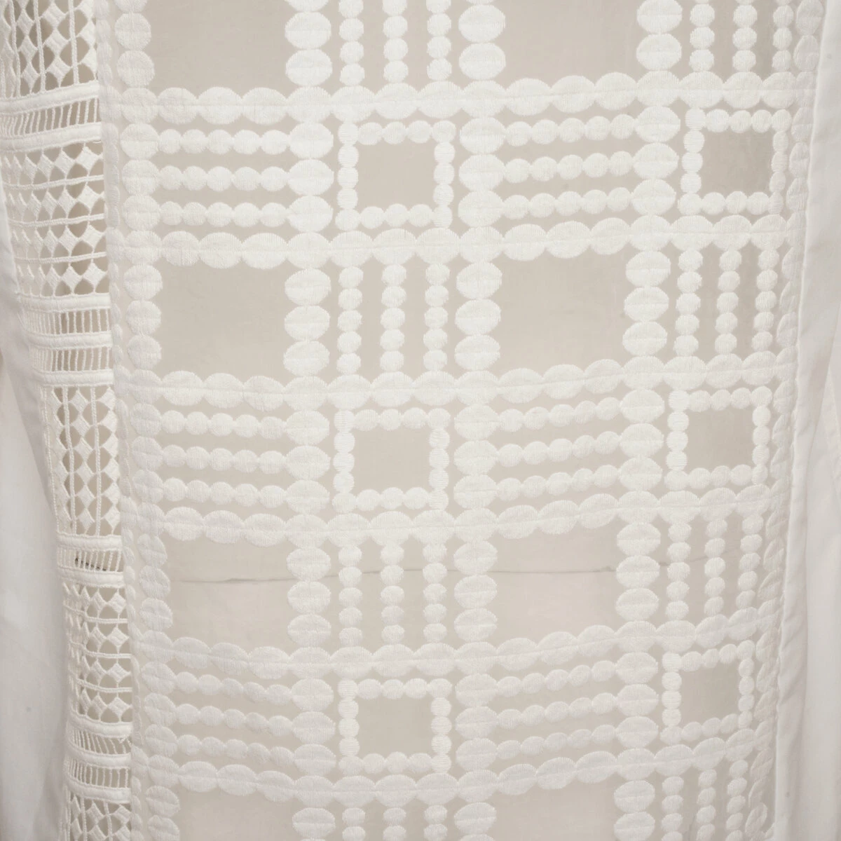 Feng Chen Wang White Lace Cut-Out Shirt | Men's Designer Fashion 3 Feng Chen Wang White Lace Cut-Out Shirt | Men's Designer Fashion - Image 3