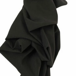 Comme Des Garçons Black Short-Sleeved Ruffled Bolero Jacket - Designer Women's Coats -Hervia Shop hervia.com gk k801 s23 ladies acces col. 1 1684760727DSC09903