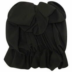 Comme Des Garçons Black Short-Sleeved Ruffled Bolero Jacket - Designer Women's Coats