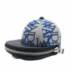 JW Anderson Nano Cap Bag In Blue/White - Stylish Kids Accessory -Hervia Shop hervia.com hb0232 la0167 910 nano cap bag off white blue 1656082771hat bag 2