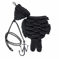 JW Anderson Knitted Fish Bag In Black - Stylish Kids Accessory 6 JW Anderson Knitted Fish Bag In Black - Stylish Kids Accessory -Hervia Shop hervia.com hb0528 fa0275 the fish bag col. black 1681831907HB0528 FA0275 999 3