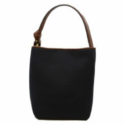 JW Anderson Navy Canvas Bucket Chain Handle Bag for Kids -Hervia Shop hervia.com hb0580 the jwa corner bucket col. dark navy 1696860408HB0580 FA0327 898 2